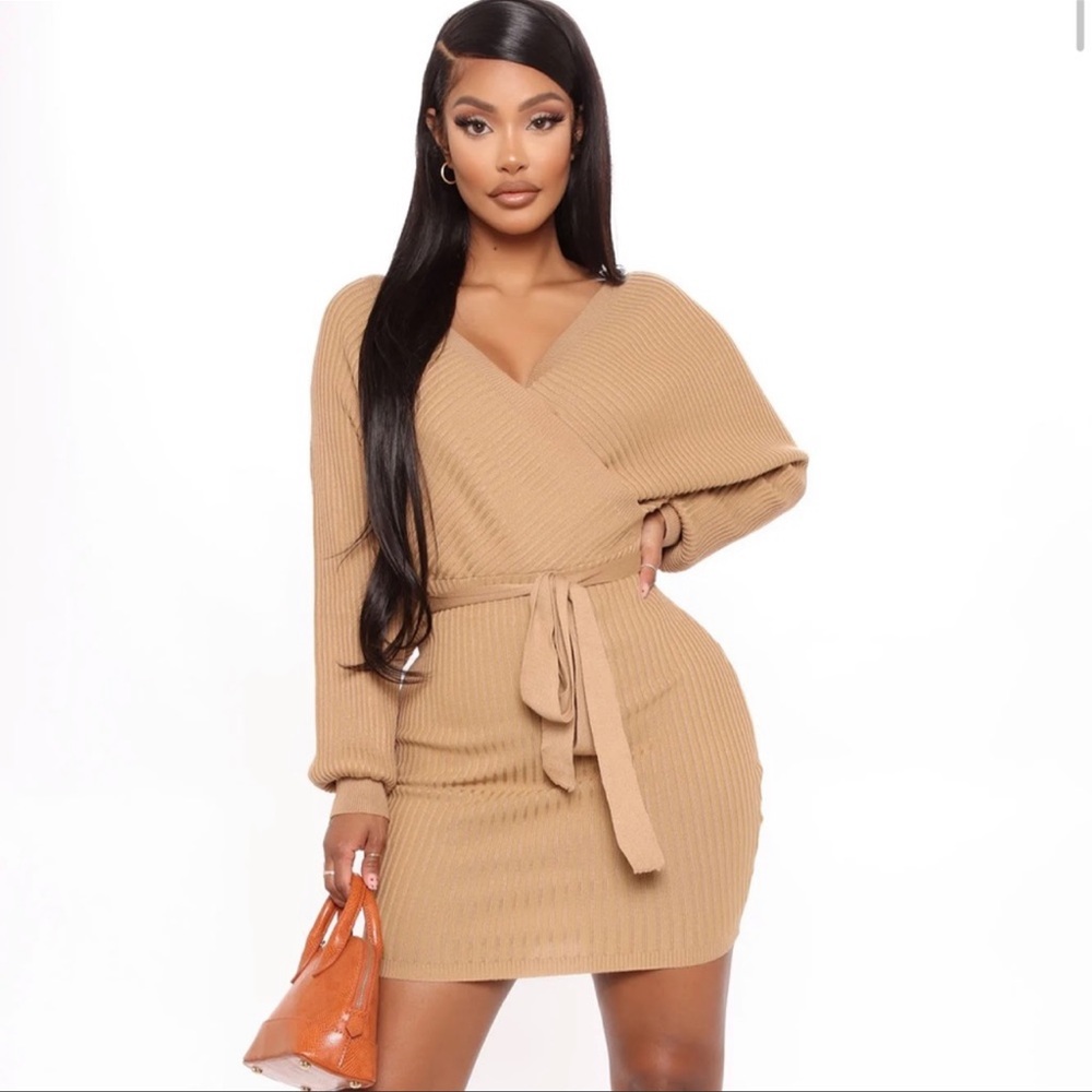 Fashion Nova Cross Over Mini Dress